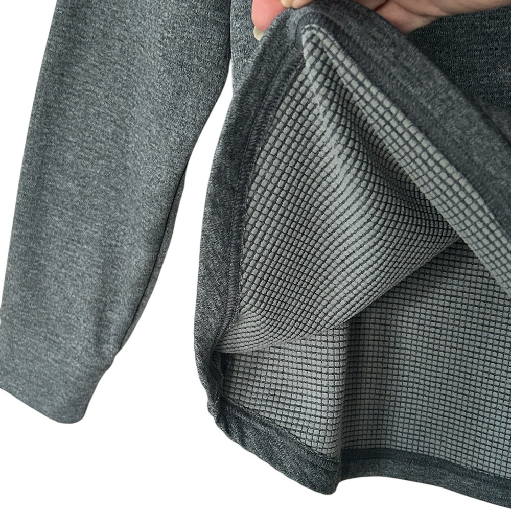 American Eagle Outfitters Charcoal Gray Jersey Waffle Knit Thermal Lining Size M - Picture 2 of 9